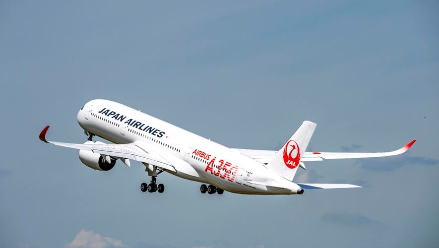 First Japan Airlines A350-900 Takes Off