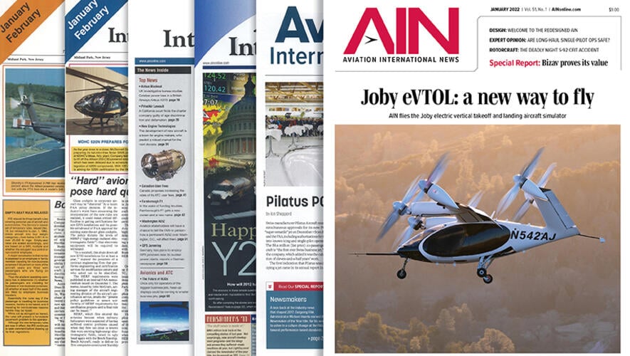 Aviation International News 1986-present